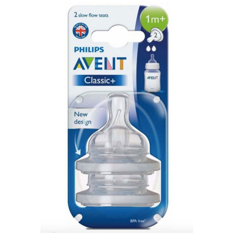 Avent classic nipple 1m+ 2 flow - Medaid International
