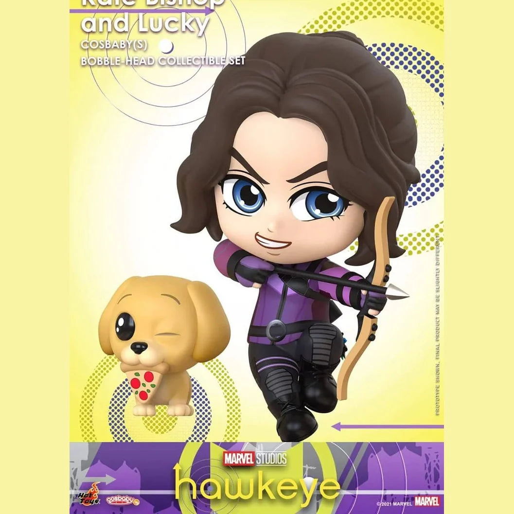 Marvel - Hot Toys Hawkeye Cosbaby Featuring Kate Bishop & Lucky