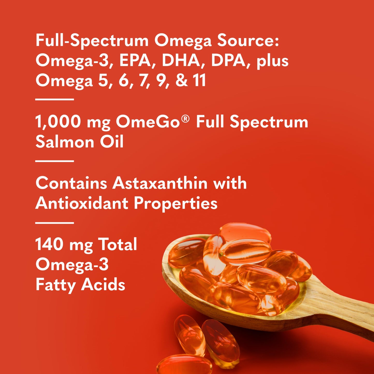 Garden of Life Dr. Formulated Norwegian Salmon Oil - Dietary Supplement - Full Spectrum Omega-3 EPA, DHA, DPA - Fish Oil from Norwegian Fjords - for Heart Health - 60 Softgels - Medaid International