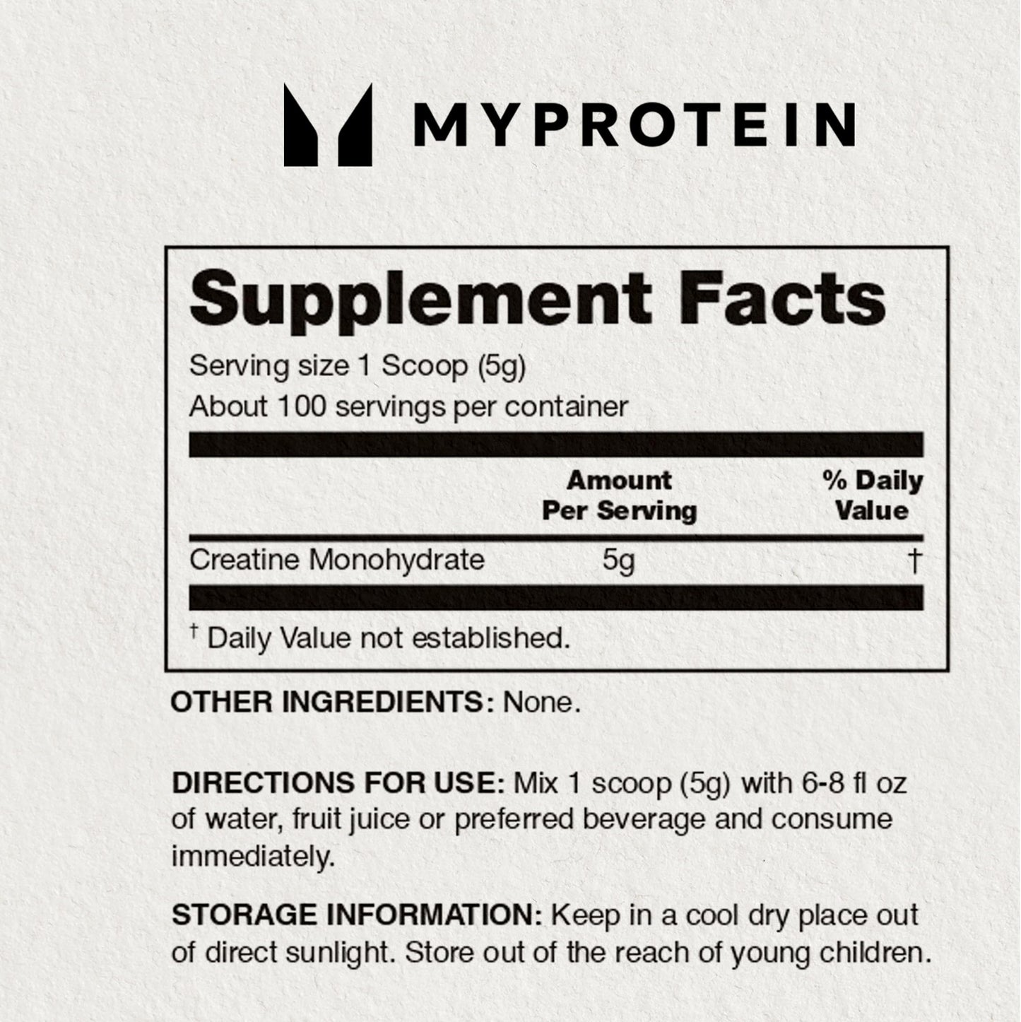 Myprotein Creatine Monohydrate Powder, 0.5 Lb (50 Servings) Pure Unflavored Creatine Powder, Post/Pre Workout Supplement for All Sports & Exercises - Medaid International