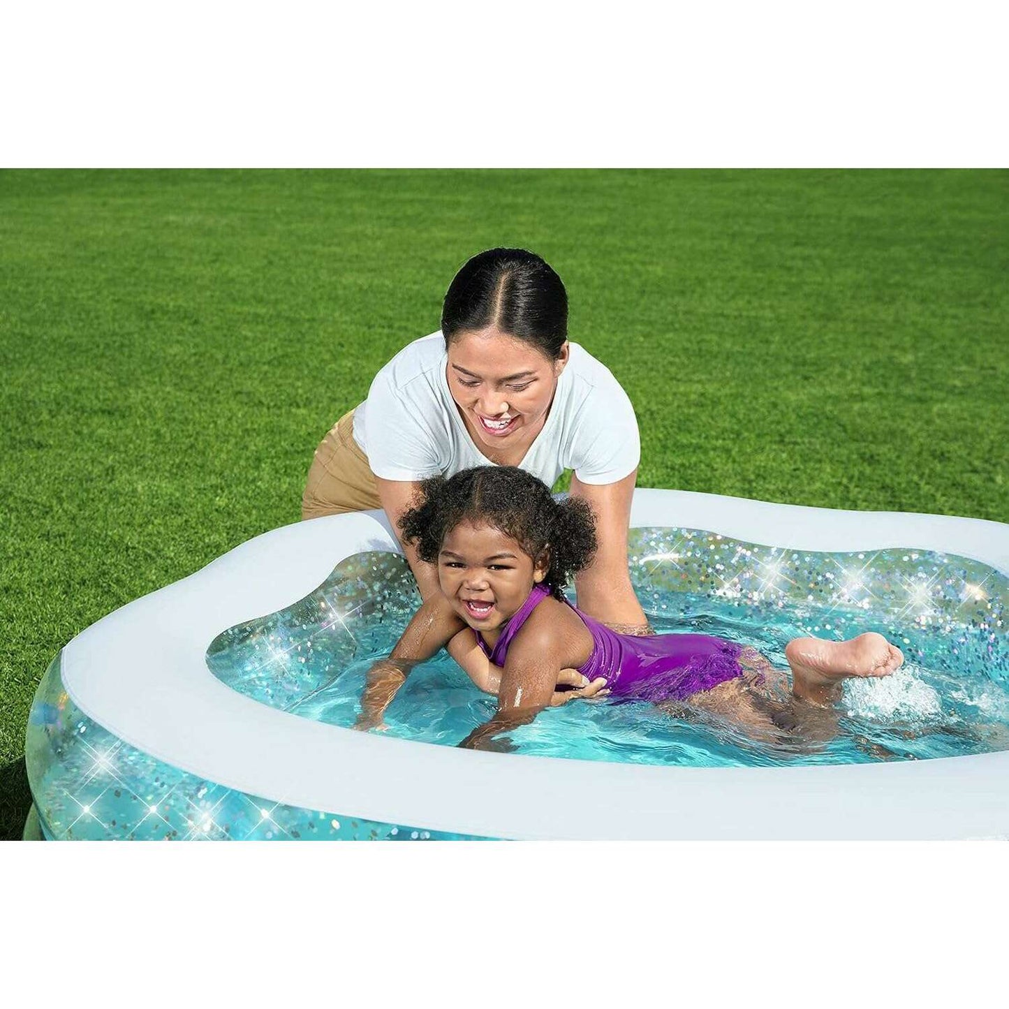 Sparkle Shell Kiddie Pool 150x127x43cm - Medaid International