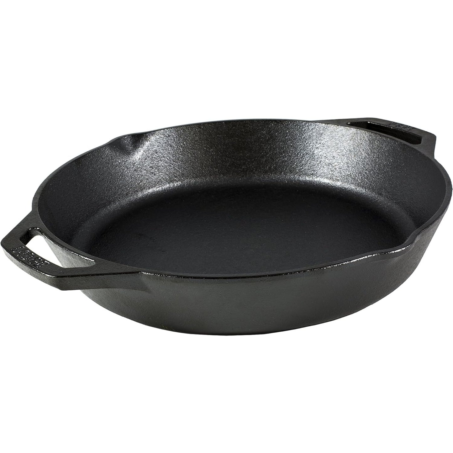 Lodge L8Skl Dual Handle Pan/Skillet, Black, W 27.2 X H 5.1 X L 32.5 Cm, 10.25 Inch, Cast Iron - Medaid International