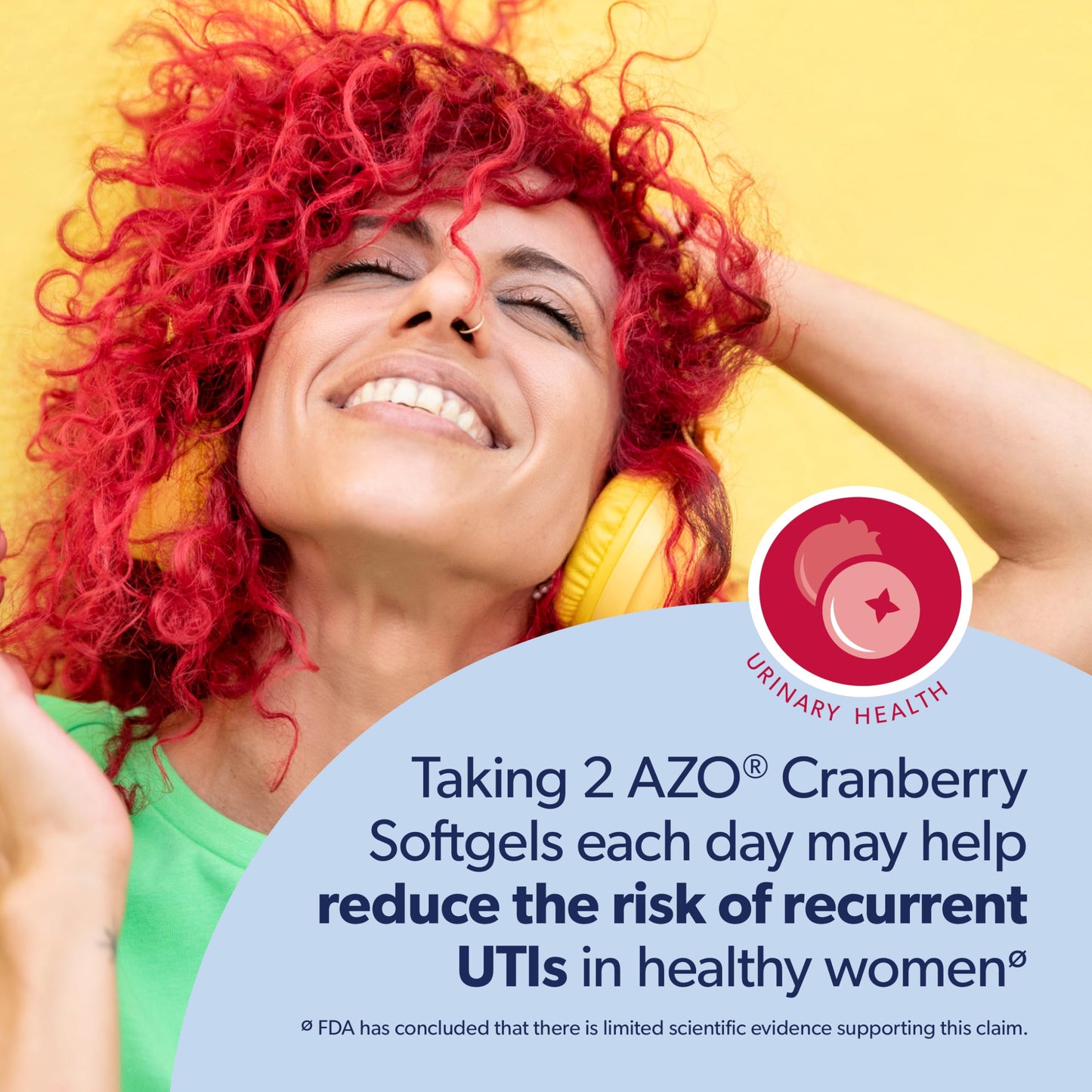 AZO Cranberry Supplement, Made with Concentrated Whole Fruit Cranberry Powder to Help Cleanse and Protect the Urinary Tract*, Sugar Free Cranberry Pills, Non-GMO, 100 Softgels - Medaid International
