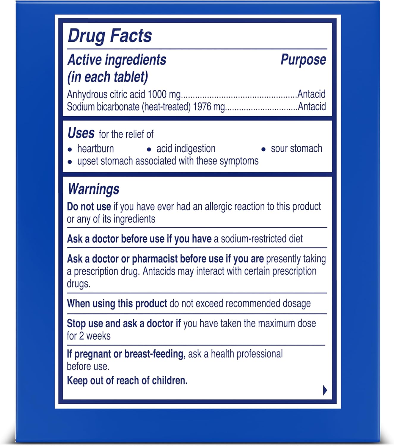 ALKA-SELTZER® HEARTBURN RELIEF EXTRA STRENGTH - Medaid International