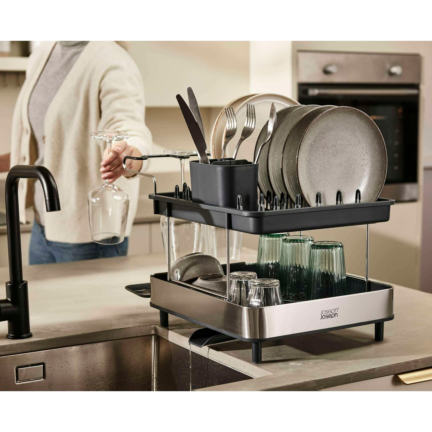 2-Tier Stainless Steel Dish Rack - Medaid International