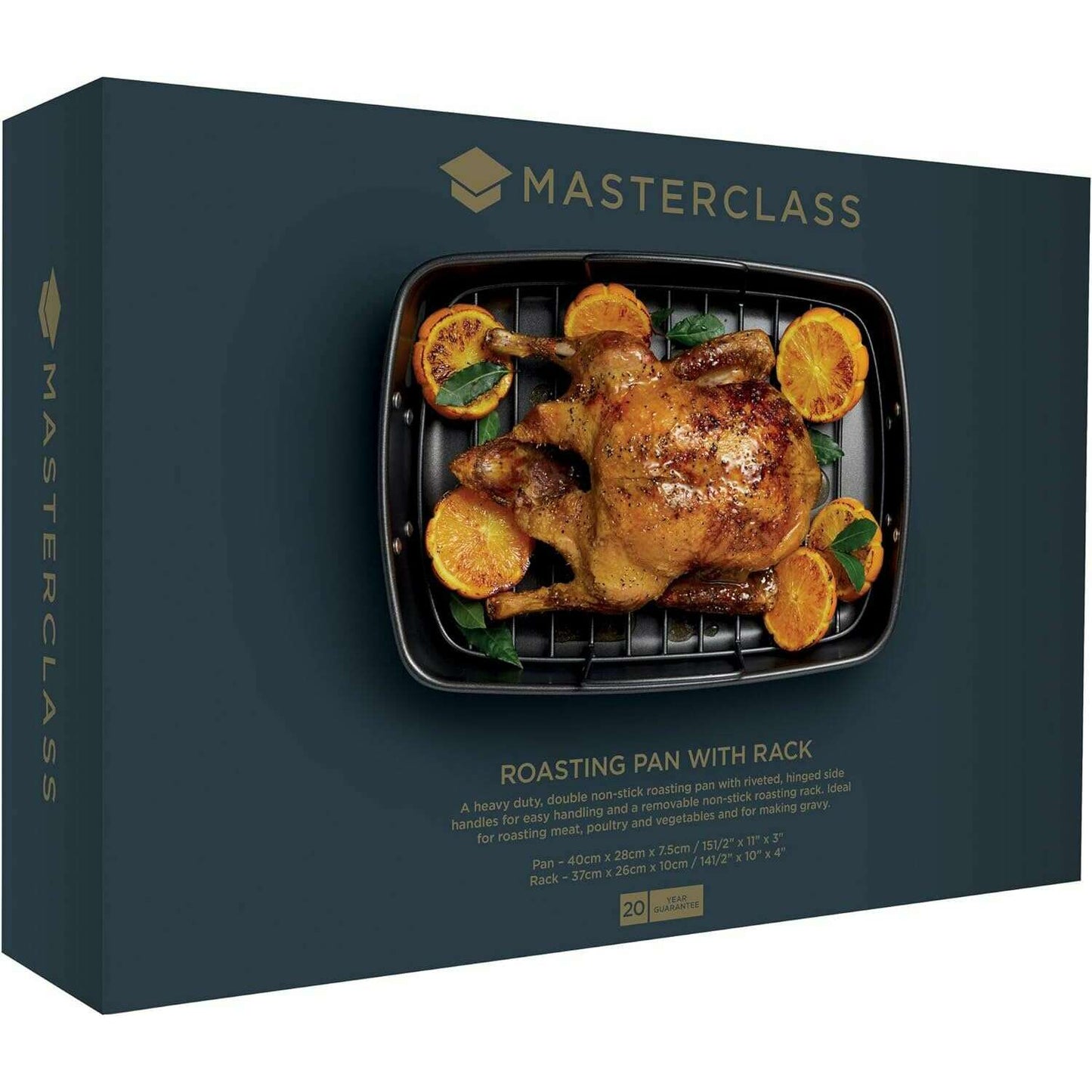 MasterClass Non-Stick Roasting Pan with Rack - Medaid International