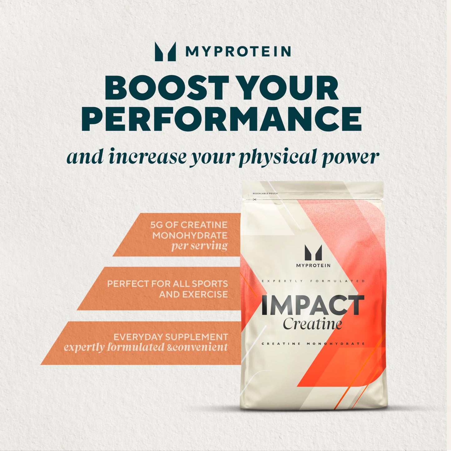Myprotein Creatine Monohydrate Powder, 0.5 Lb (50 Servings) Pure Unflavored Creatine Powder, Post/Pre Workout Supplement for All Sports & Exercises - Medaid International
