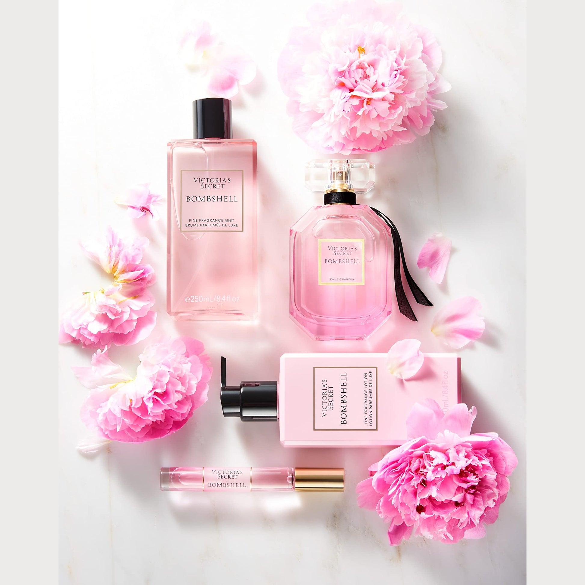 Victoria's Secret Bombshell Mini Fragrance Mist, Notes of Purple Passion Fruit, Shangri-La Peony & Vanilla Orchid, Travel Size Body Spray for Women (2.5 oz) - Medaid International