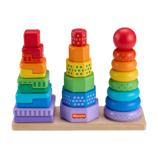 Toddler Toy Wooden Stacking Shape Sorter - Medaid International