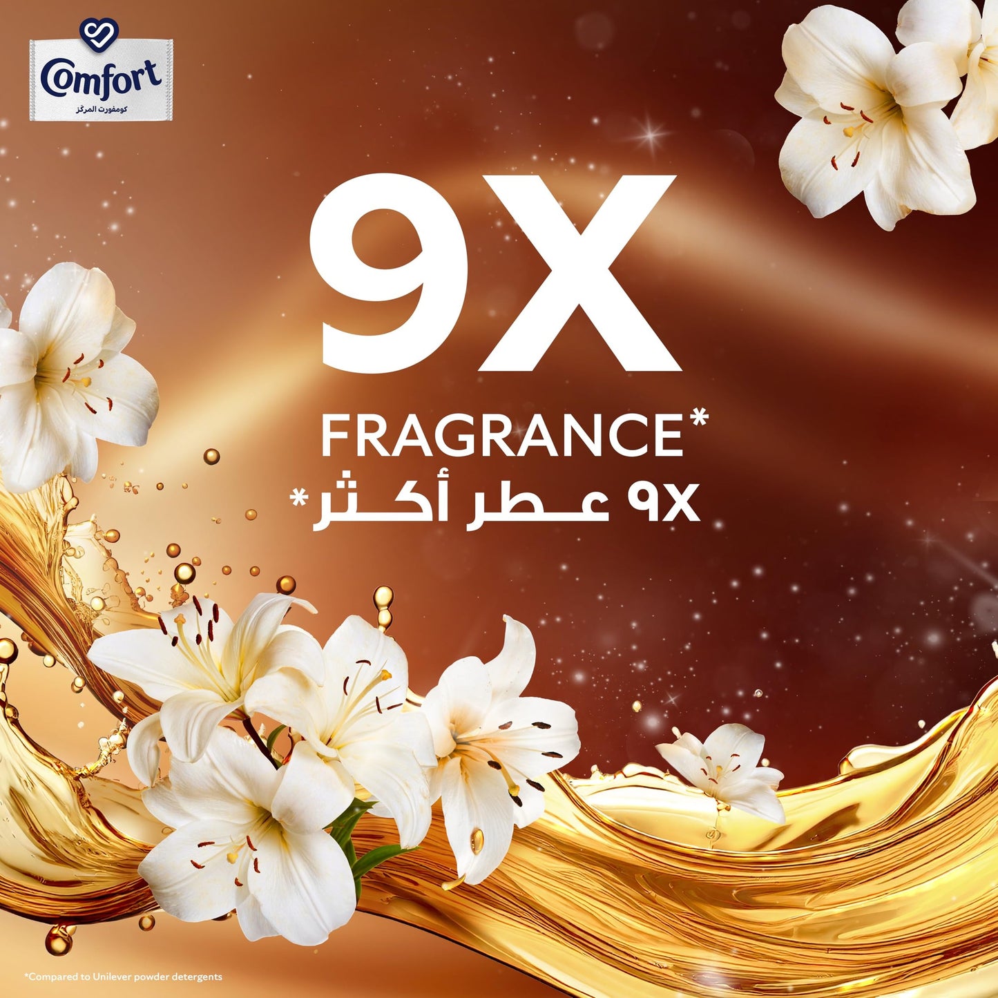 Comfort Concentrate Fabric Softener, Lily Musk & Caramel, 9x fragrance, 1.4 L x 2 - Medaid International