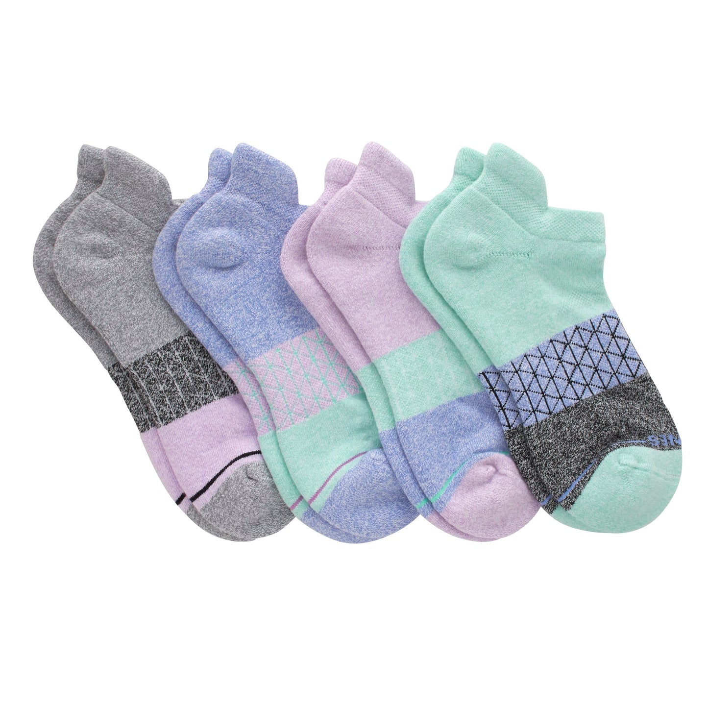 Hanes Women's Cushioned No Show Tab Socks, Absolute Active No Show Socks for Women, 4-Pairs - Medaid International