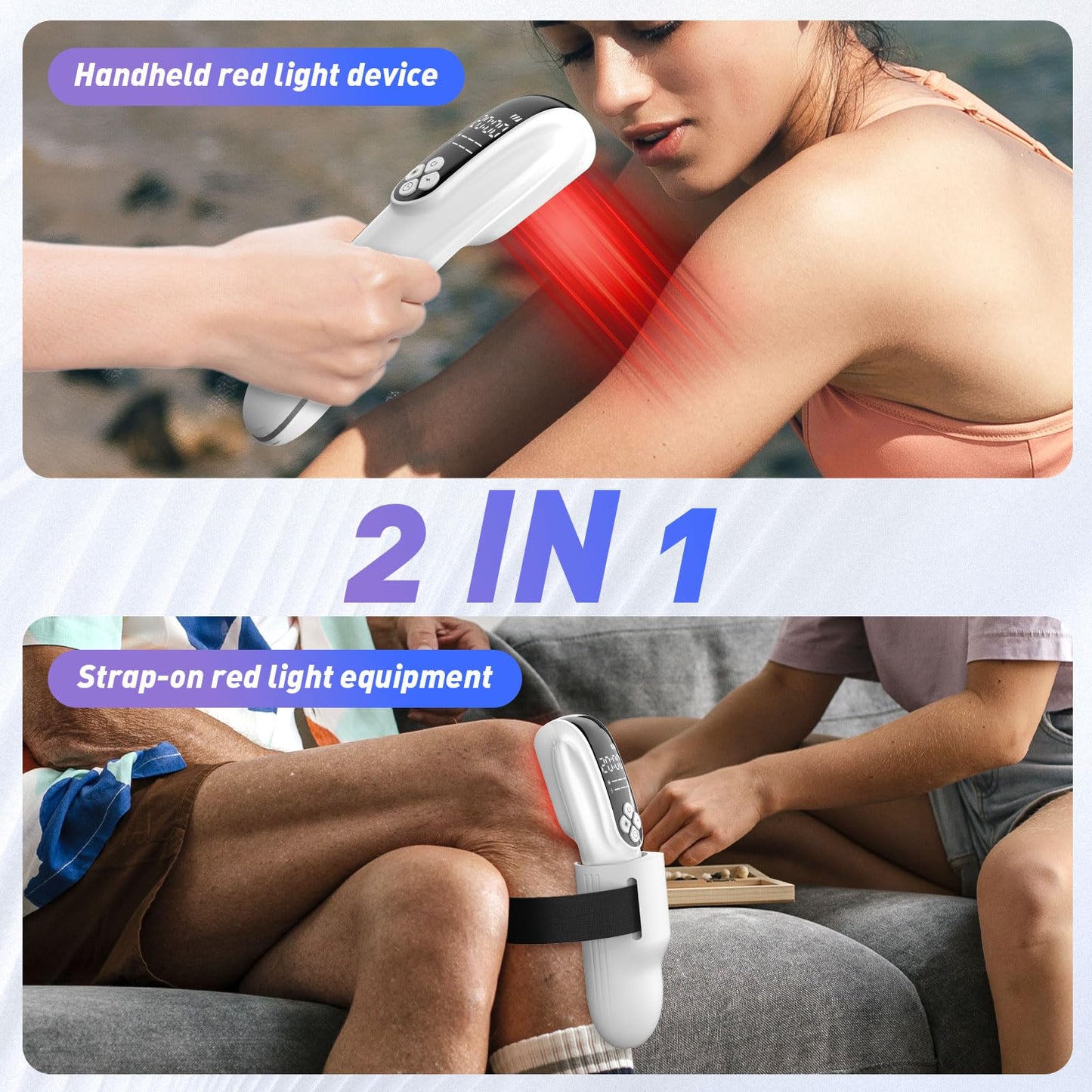 KTS Handheld Laser Therapy Devices, Infrared Red Light Therapy Device with Straps for Muscle and Joint Pain Relief, Models:HD-Cure - Medaid International