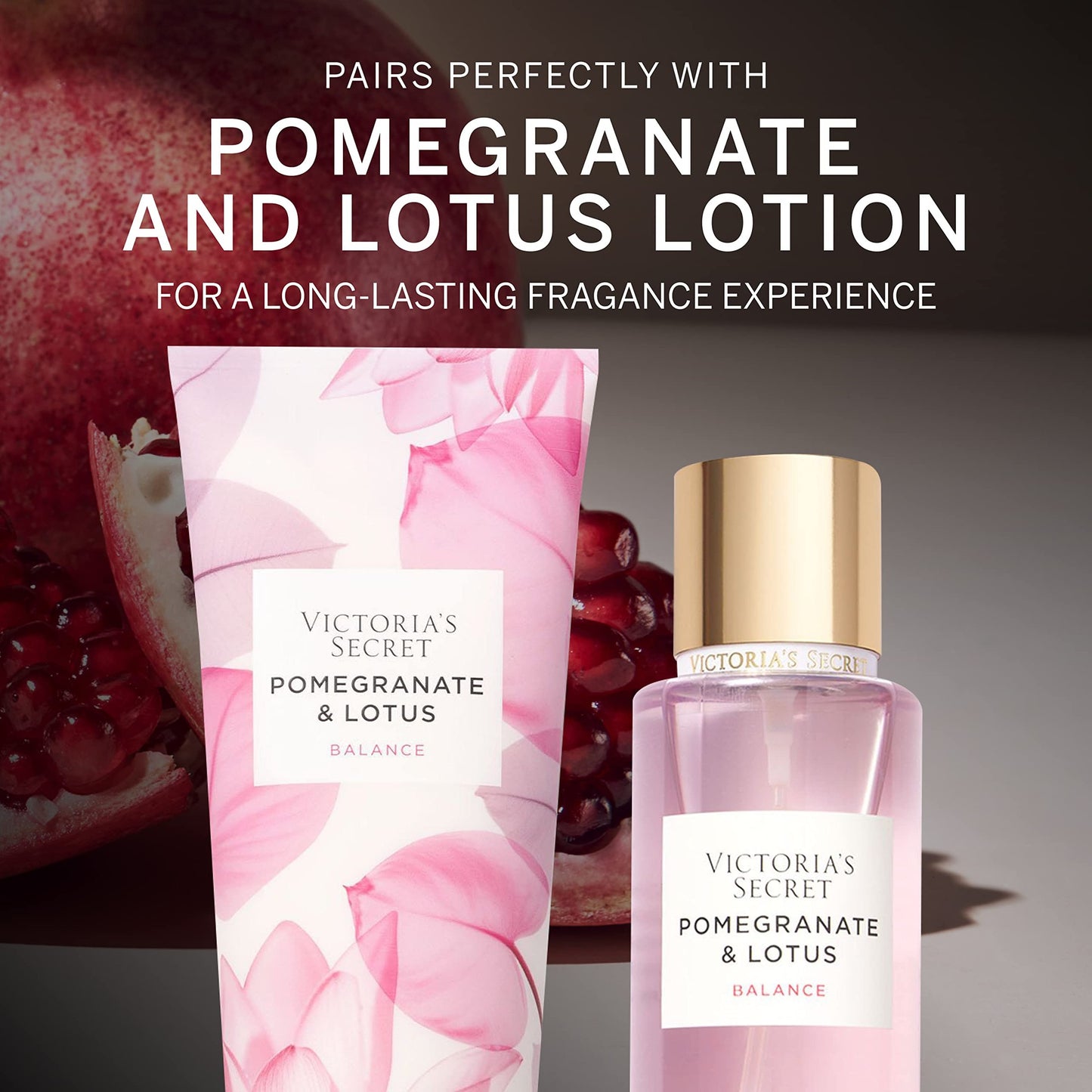 Victoria's Secret Pomegranate and Lotus Body Mist for Women, Perfume with Notes of Pomegranate and Lotus Flowers, Womens Body Spray, Sheer Rejuvenation Women’s Fragrance - 250 ml / 8.4 oz - Medaid International