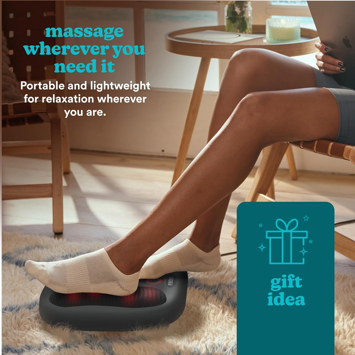 Dual Shiatsu Foot Massager + Heat - Medaid International