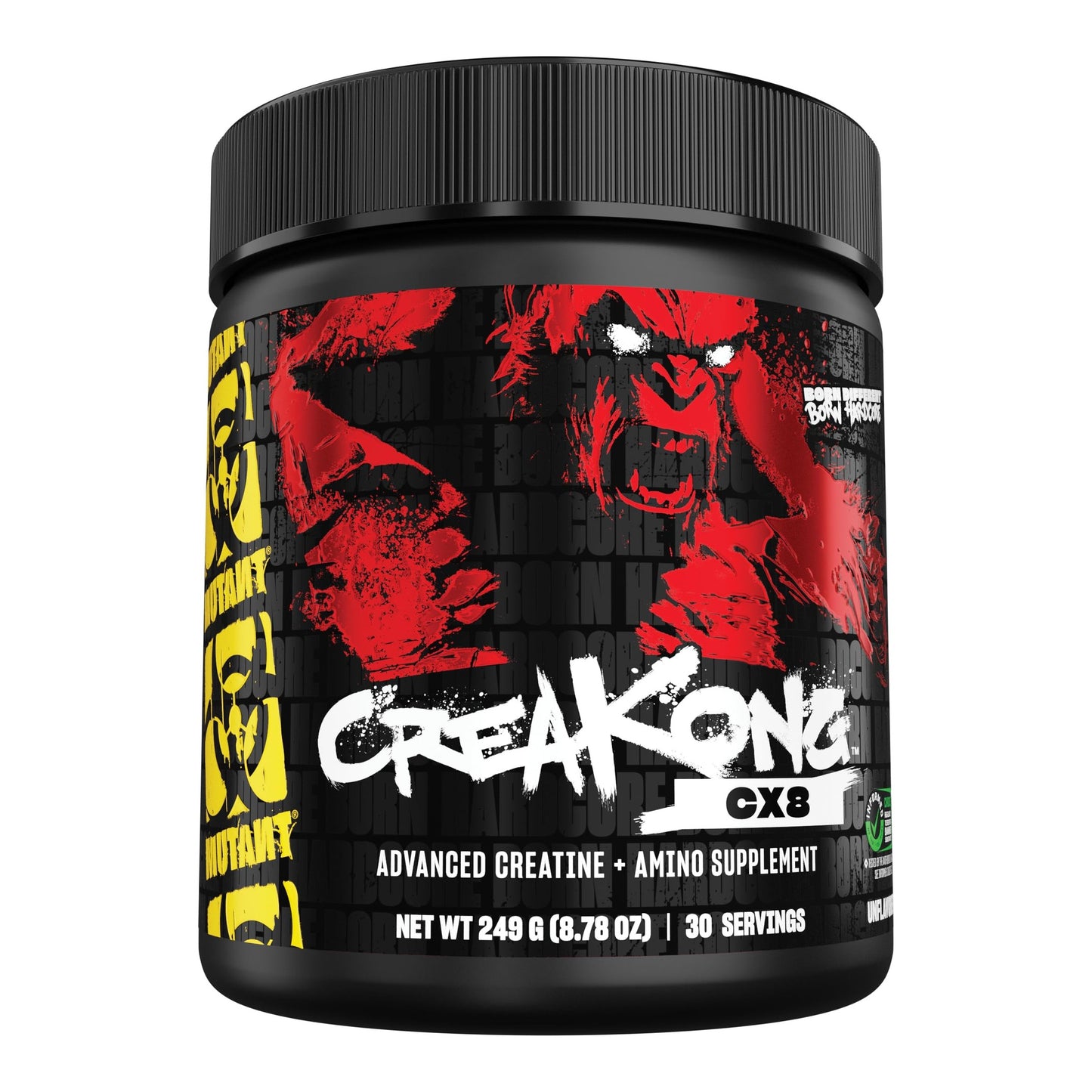 Mutant CREAKONG CX8 – Advanced Creatine + Amino Supplement with 4g Triple Creatine Blend, 4g Amino Blend (BCAAs & Taurine) for Muscle Growth & Performance – Unflavoured, 249g (30 Servings) - Medaid International