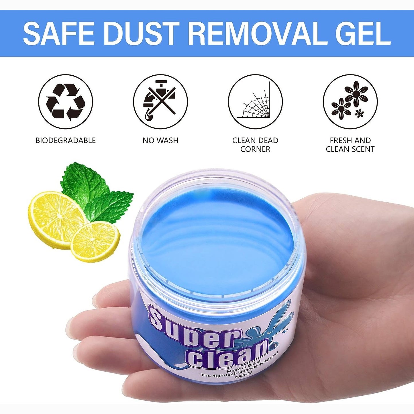 Cleaning Slime, Cleaning Gel for car dashboard, keyboard and home electronics - Medaid International