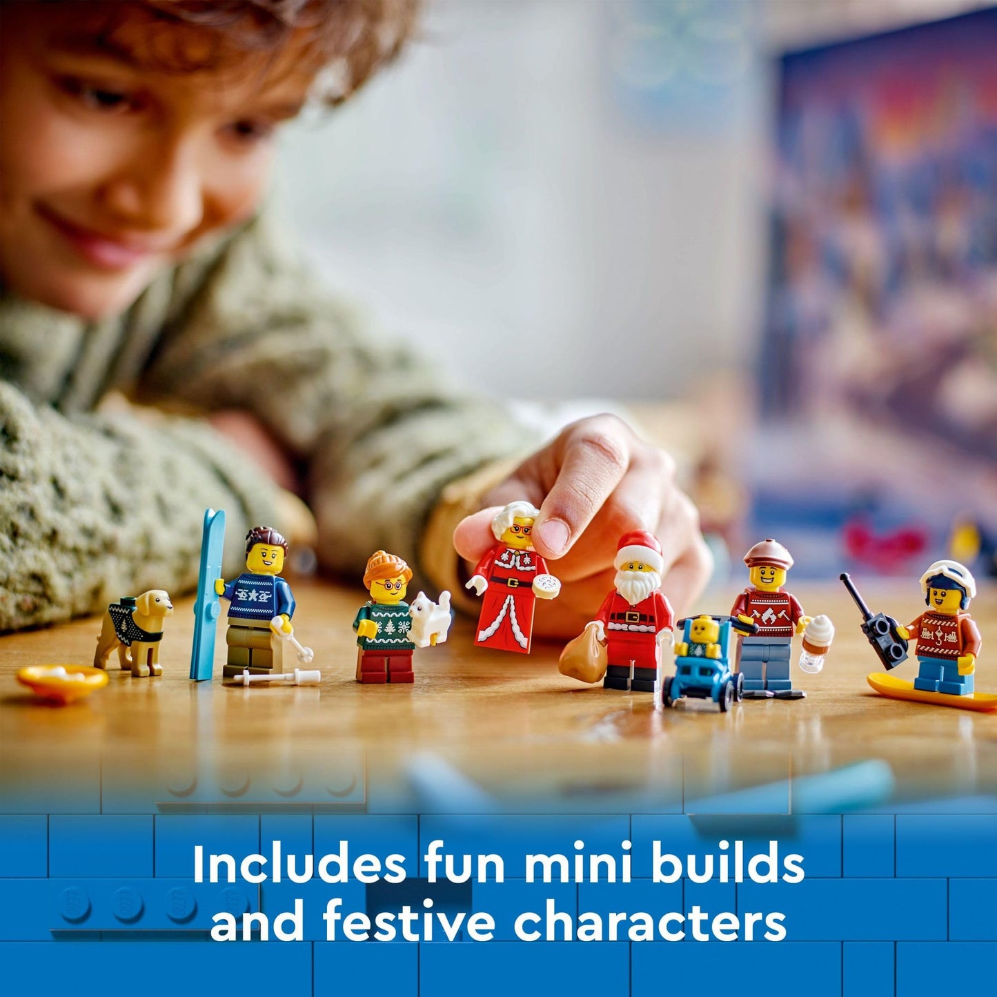 LEGO City 2024 Advent Calendar, Holiday Countdown Gift for Ages 5 and Up, 24 Surprises for Kids, Fun Miniature Christmas Figures with Festive Sweaters, Santa and Mrs. Claus Minifigures, 60436 - Medaid International
