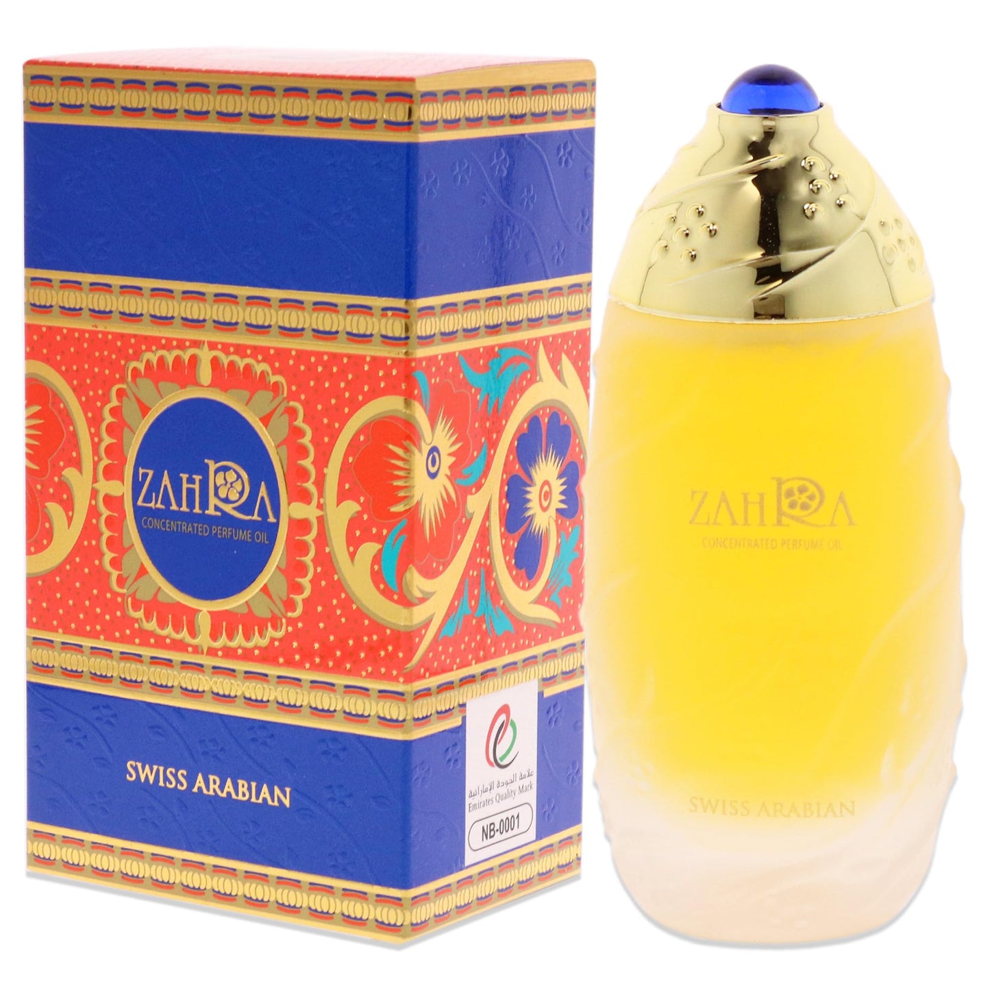 Swiss Arabian Zahra - Luxury Products From Dubai - Long Lasting And Addictive Personal Perfume Oil Fragrance - A Seductive Signature Aroma - 1 Oz - Medaid International