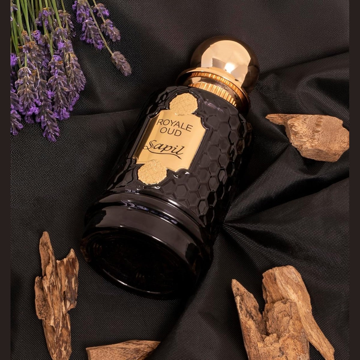 Sapil Royale Oud Unisex Eau De Parfum – Saffron, Nutmeg & Patchouli Musk Blend – Long-Lasting Luxury Arabic Oud Perfume for Men & Women – Premium Dubai Fragrance – 3.38 oz - Medaid International