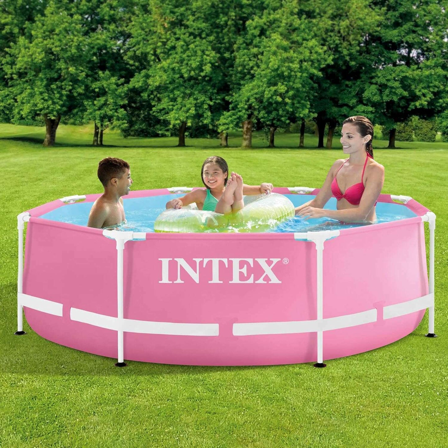 Pink Metal Frame Pool - Medaid International