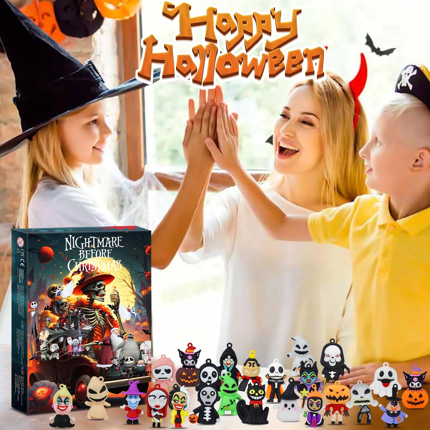 Nightmare Christmas Advent Calendar 2025 for Kids, 24 Days Countdown Calendar with Classic Doll,Collectible Figures Surprise Christmas Xmas Gifts for Kid Girls Teens - Medaid International