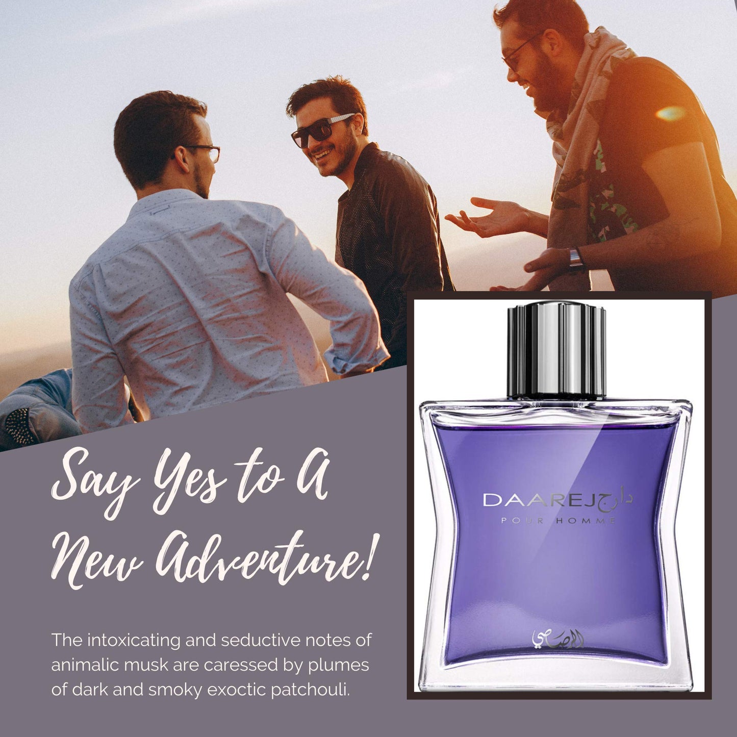 RASASI Dareej For Men Eau De Parfum Spray - 100ML (3.4 Oz) Long Lasting Arabian Perfume - Bold & Premium Fragrance for Special Occasions & Daily Wear, An Essential Perfume Men that Lasts All Day - Medaid International