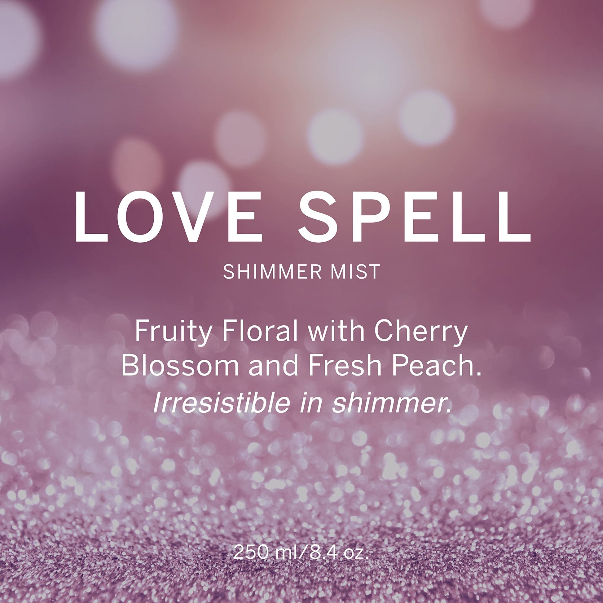 Victoria's Secret Love Spell Shimmer Mist, Body Spray for Women, Notes of Cherry Blossom and Fresh Peach Fragrance (8.4 oz) - Medaid International