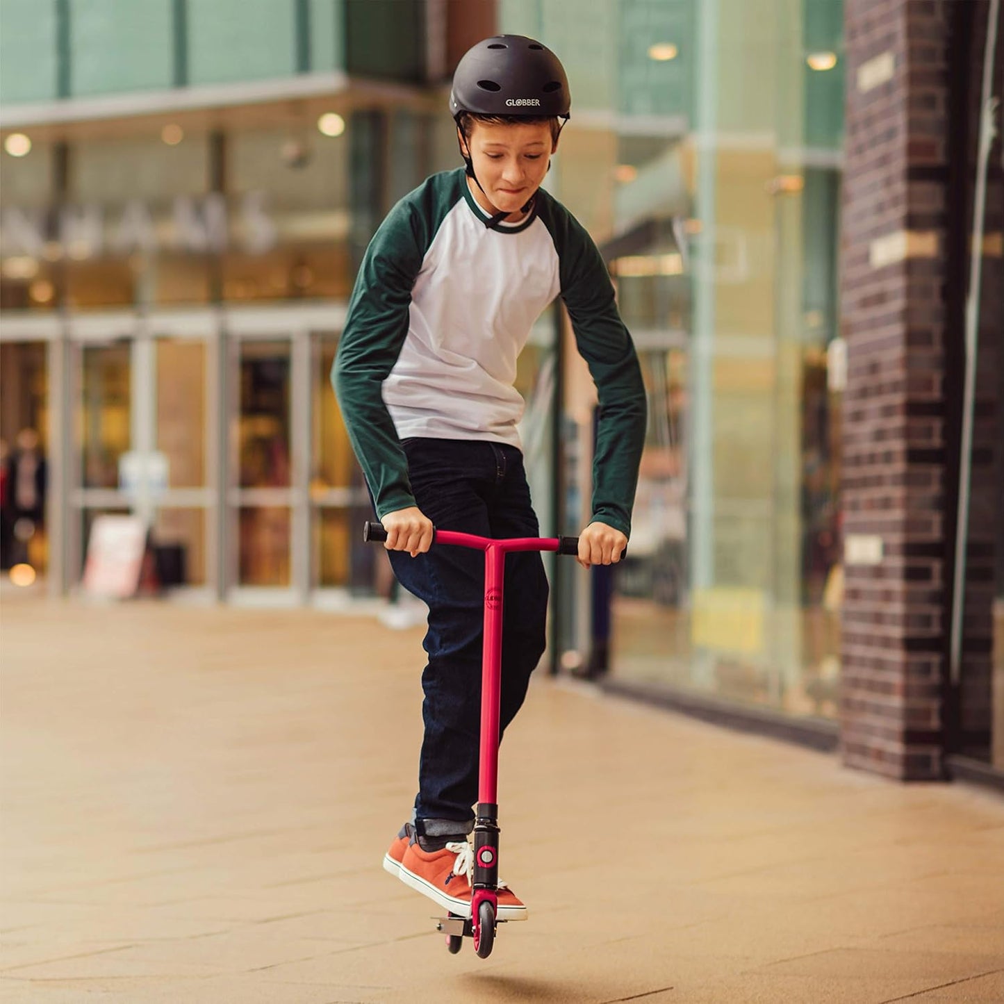stunt scooter - black - red - Medaid International