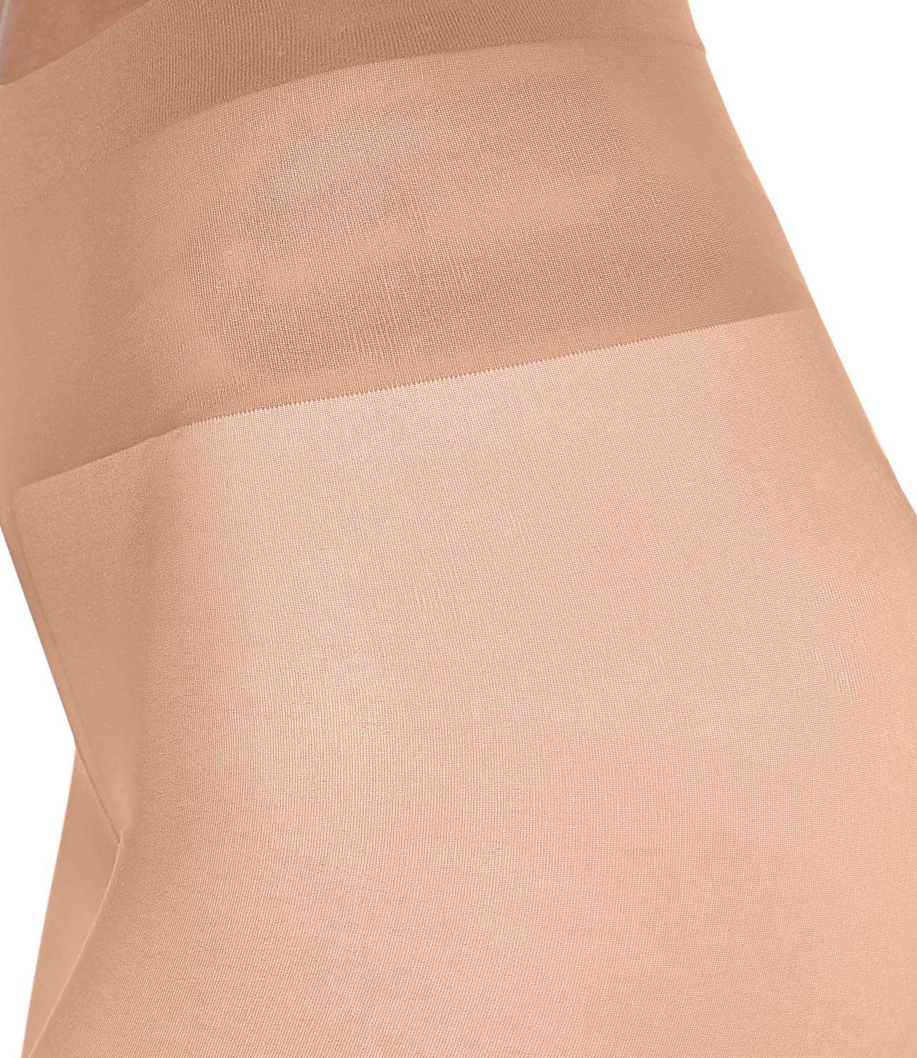 Wolford Individual 10 Tights For Women Sheer Shaping Pantyhose Reinforced Panty Shadow Toe Soft Waistband for All-Day Comfort Gobi Beige X-Large - Medaid International