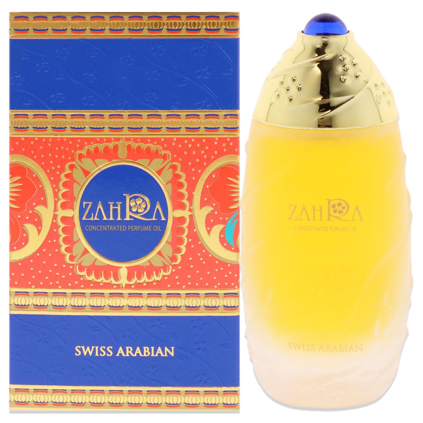 Swiss Arabian Zahra - Luxury Products From Dubai - Long Lasting And Addictive Personal Perfume Oil Fragrance - A Seductive Signature Aroma - 1 Oz - Medaid International