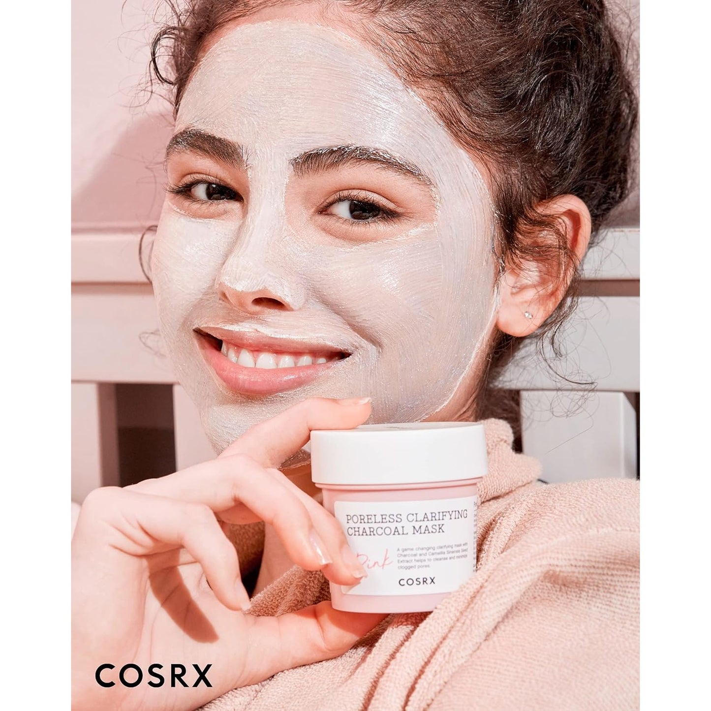 cosrx-poreless-clarifying-charcoal-mask-pink-110-g - Medaid