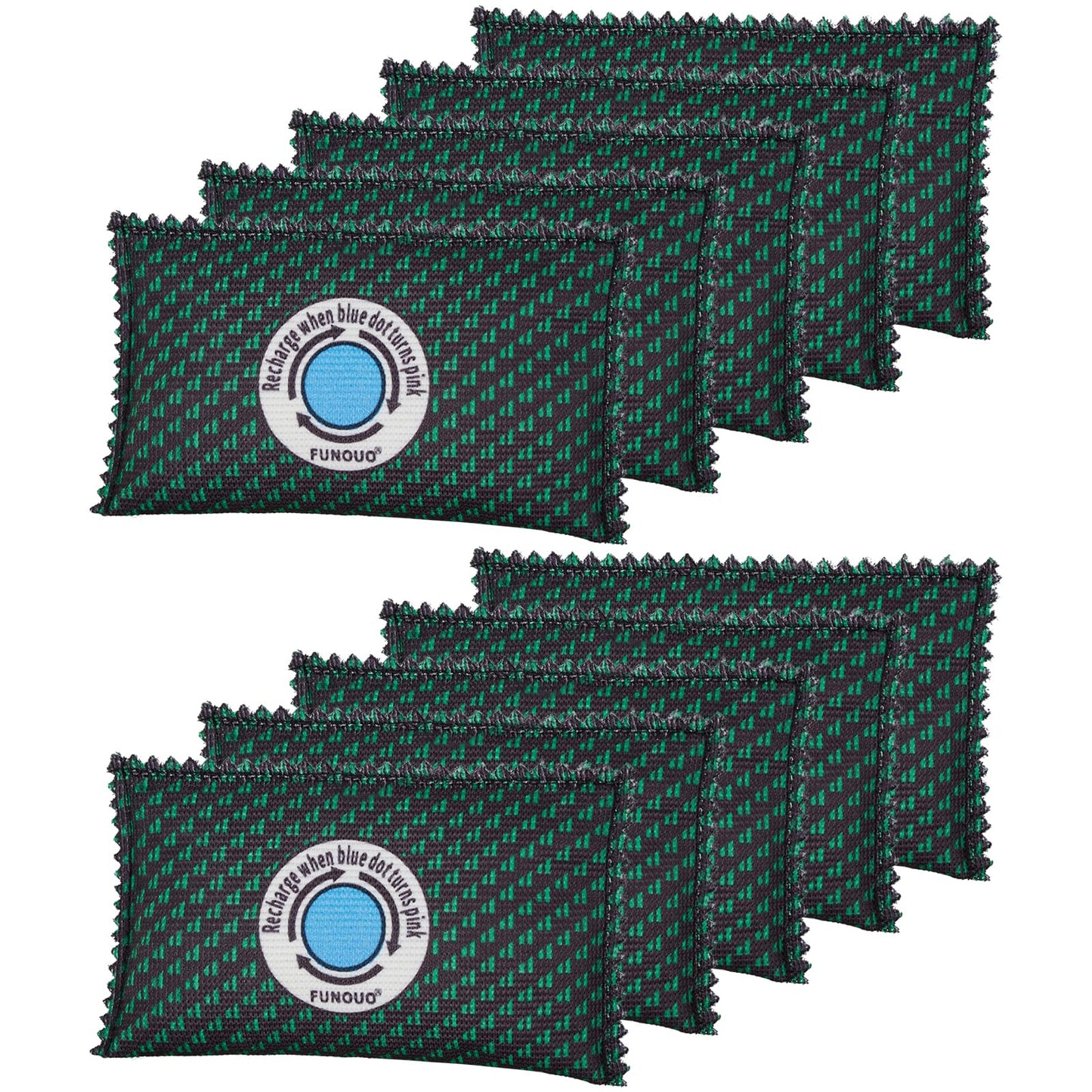 FUNOUO 100g Rechargeable Desiccant Pack of 10,Moisture absorbers for storage,Moisture absorbers Bag,Desiccant Dehumidifier bag,Dehumidifier for Home Closets,Gun Safe, and Cars - Medaid International