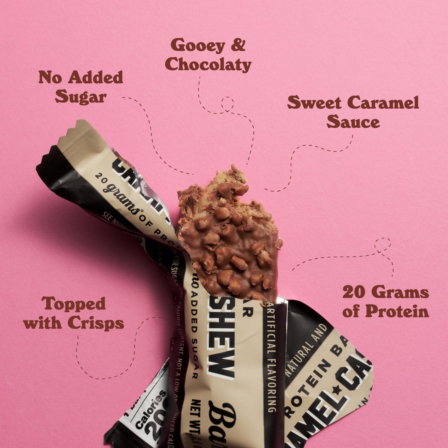 Barebells Protein Bars Caramel Cashew - 12 Count, 20g High Protein Treats - Chocolate Nutrition Bar with 1g Total Sugars - On-The-Go Breakfast or Post-Workout Snack - Medaid International