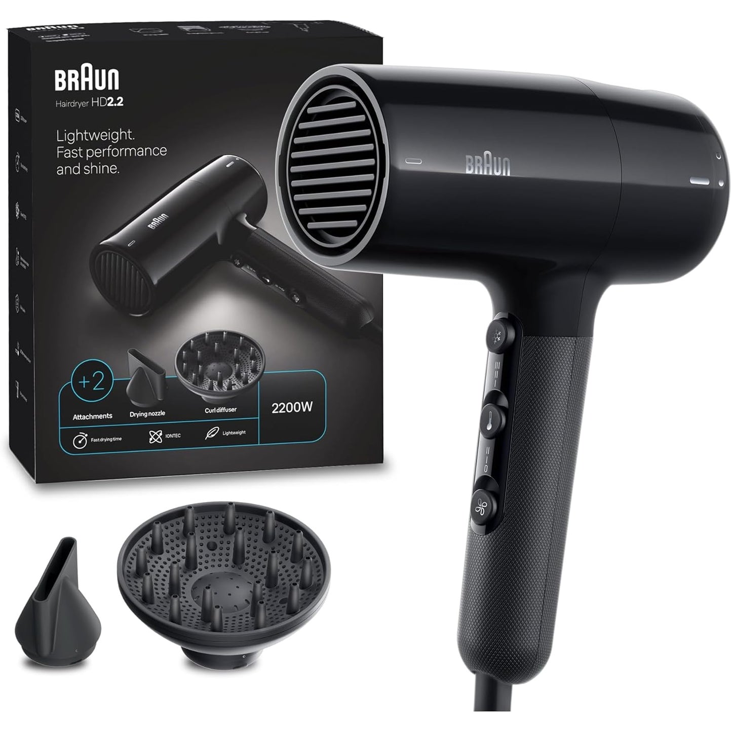 HD2.2 Light Weight, Fast Performance&Shine, 2200 Watts - Medaid International
