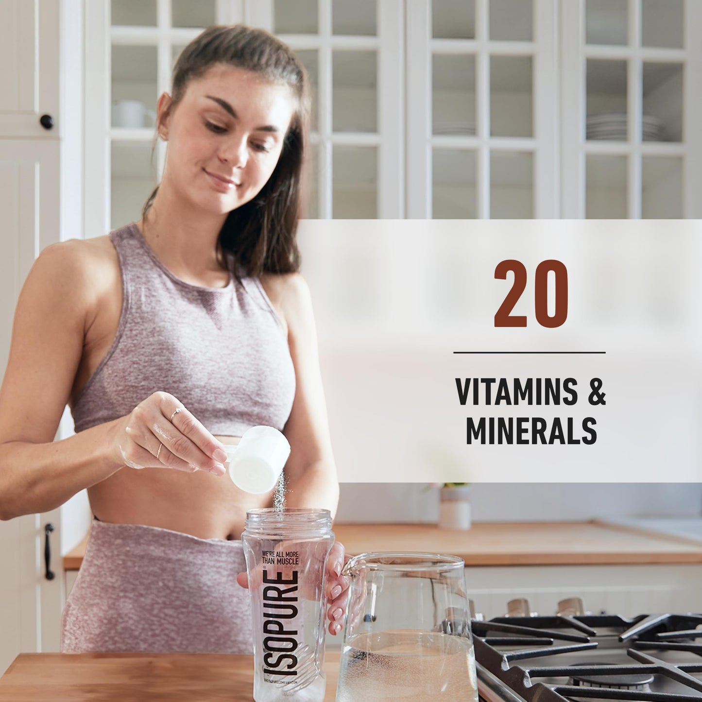 Isopure Low Carb 100% Pure Whey Isolate Protein Powder, Lactose Free, Gluten Free, With Vitamins, Dutch Chocolate, 25g Protein Per Serving, 1 Lb, 14 Servings (Packaging May Vary) - Medaid International