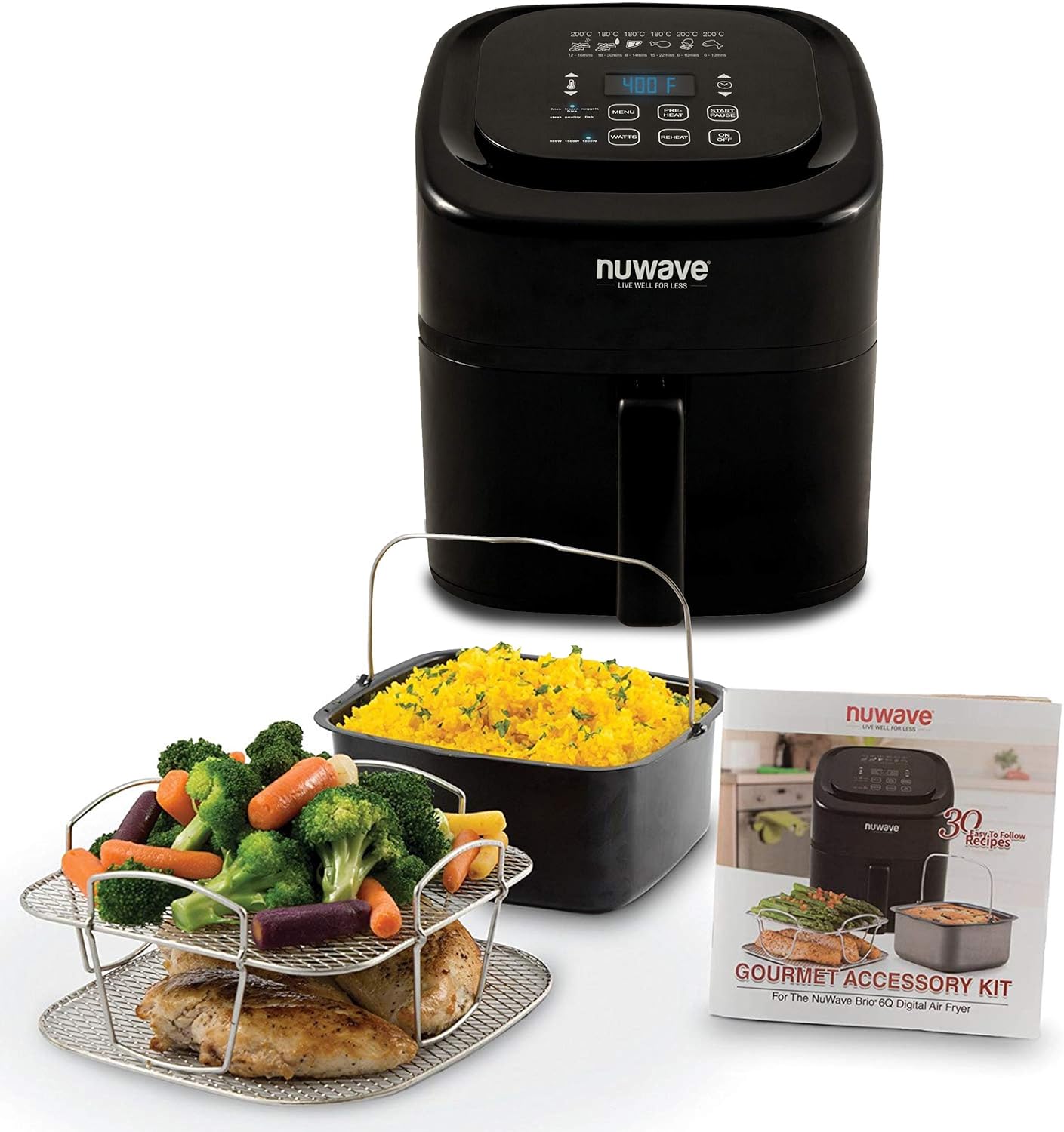 Nuwave brio air fryer grill pan best sale