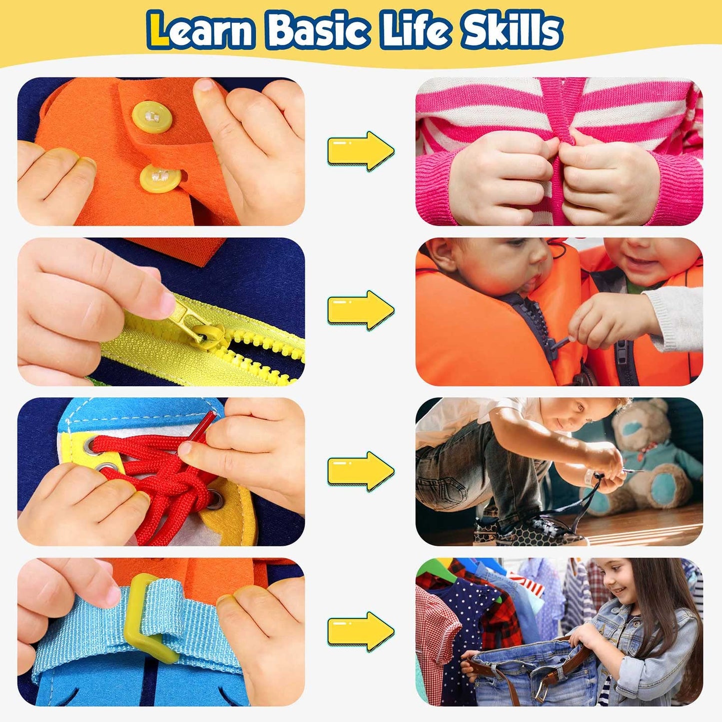 Winblo Toddler Busy Board - Montessori Toys for Toddler Boy Birthday Gift, Educational Learning Sensory Busy Book for Toddler Boys, Toddlers Activities Travel Toys for Airplane Car - Medaid International