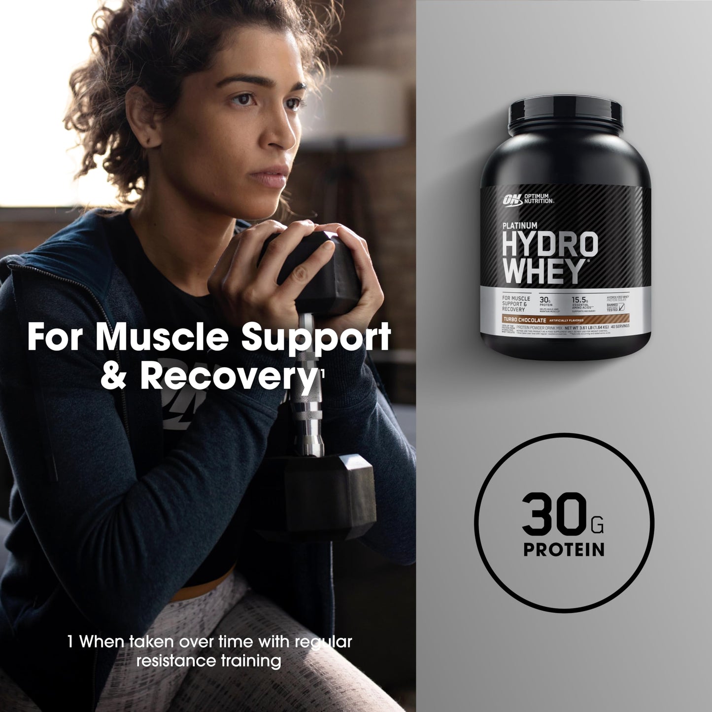 Optimum Nutrition Platinum Hydrowhey Protein Powder, 100% Hydrolyzed Whey Protein Isolate Powder, Flavor: Turbo Chocolate, 40 Servings, 3.61 Pounds (Packaging May Vary) - Medaid International