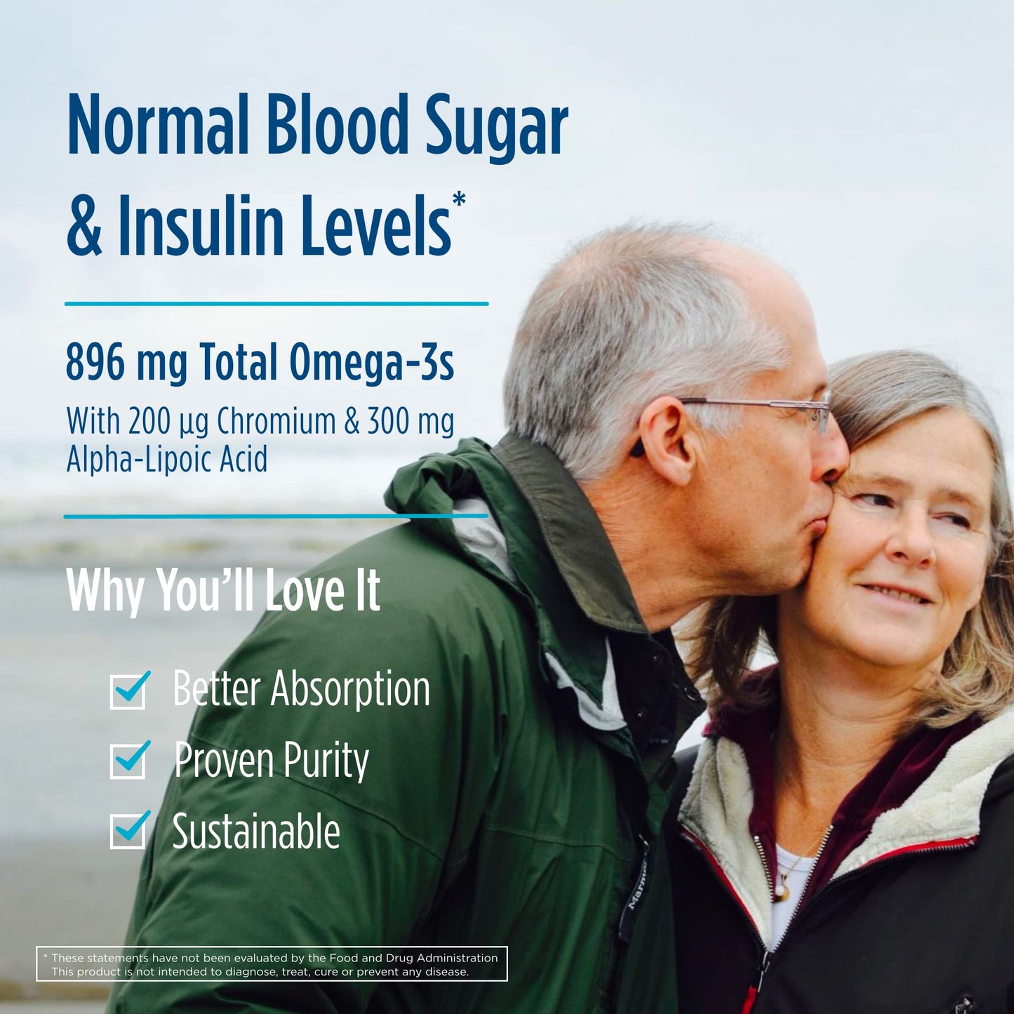 Nordic Naturals Omega Blood Sugar, Lemon - 60 Soft Gels - 896 mg Omega-3 + Alpha-Lipoic Acid & Chromium - Metabolism - Non-GMO - 30 Servings - Medaid International