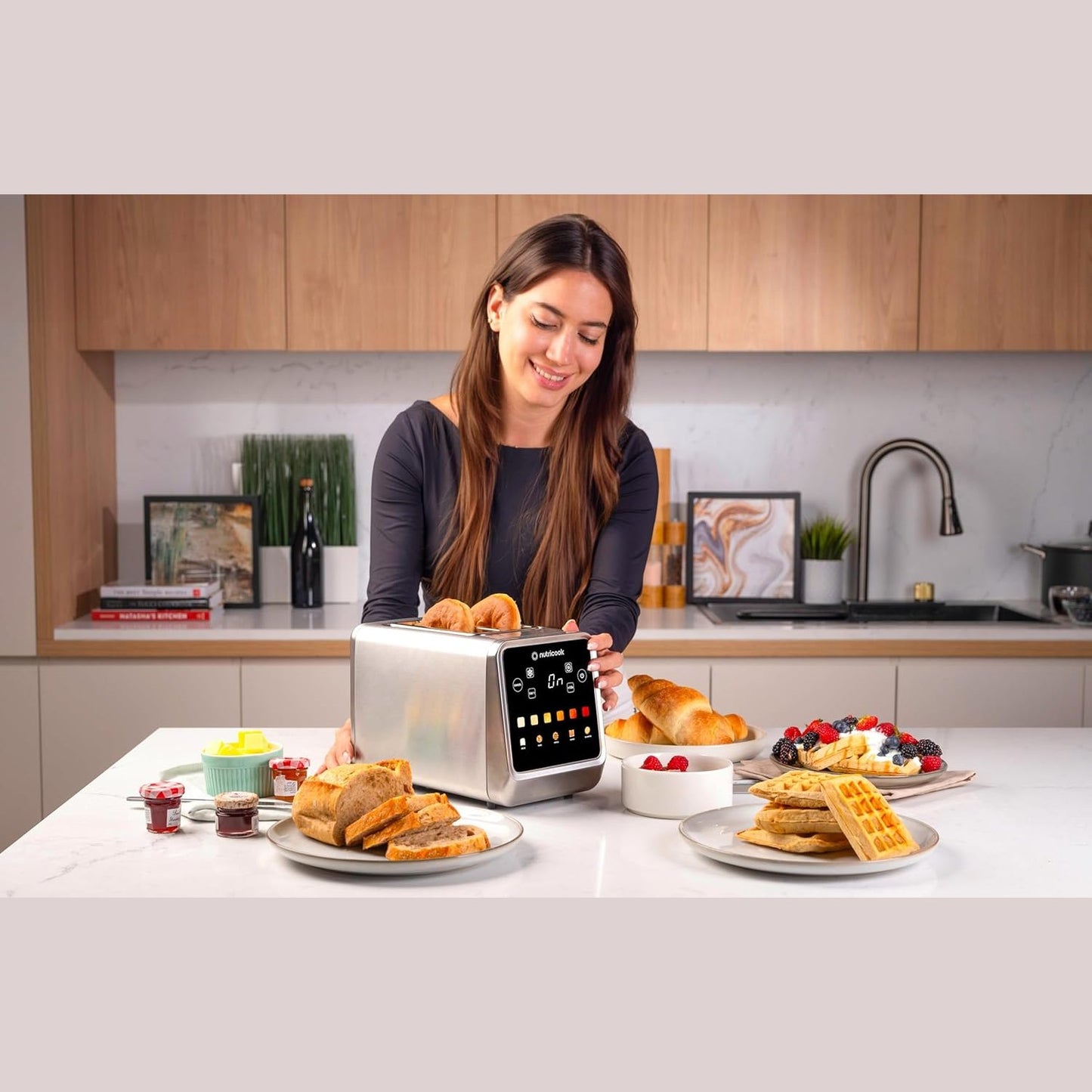 2 Slice Smart Toaster, Touch Screen - Medaid International