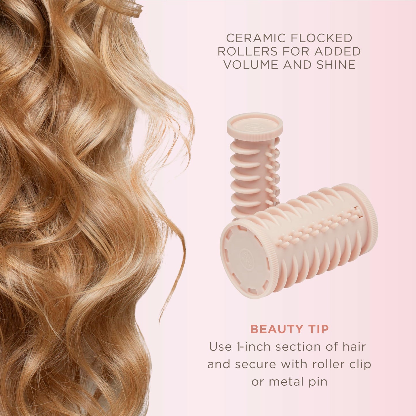 Conair Instant Heat Compact Hot Rollers for Long, Medium, and All Hair - Hair Curler - Hair Roller Clips Included - 1 1/4-inch, 1-inch, and 3/4-inch Rollers - Medaid International