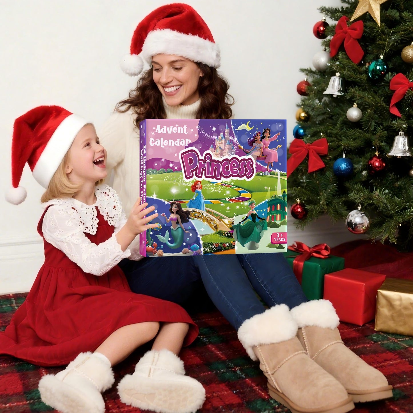 2025 Princess Advent Calendar - 24 Days of Deformation Christmas Surprises Toys, Holiday Countdown with 12 Dolls Figures & 12 Clothing Pieces, Fun Xmas Gift for Girls Teens Kids Party Favor - Medaid International