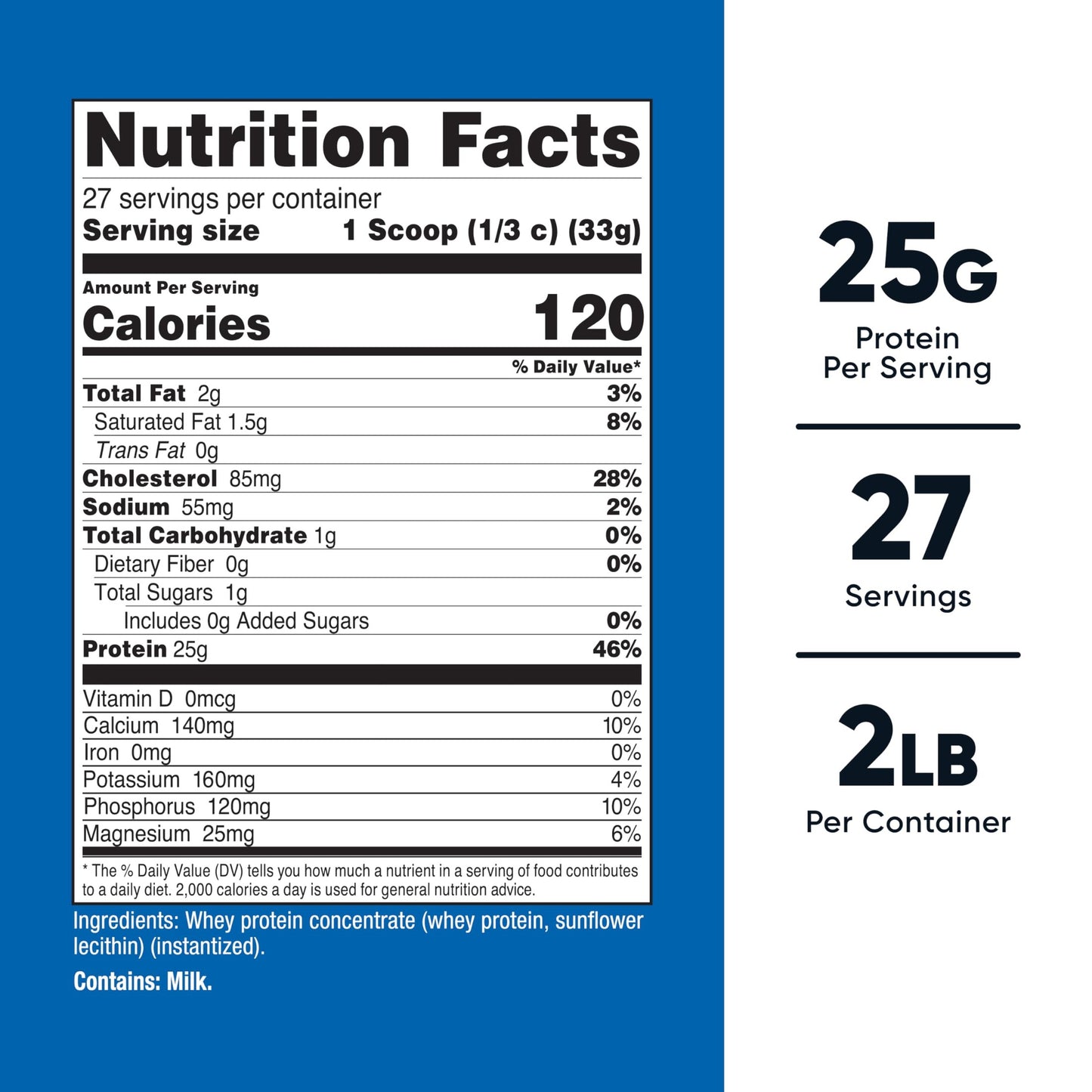 Nutricost Whey Protein Concentrate (Unflavored) 2LBS - Gluten Free & Non-GMO - Medaid International