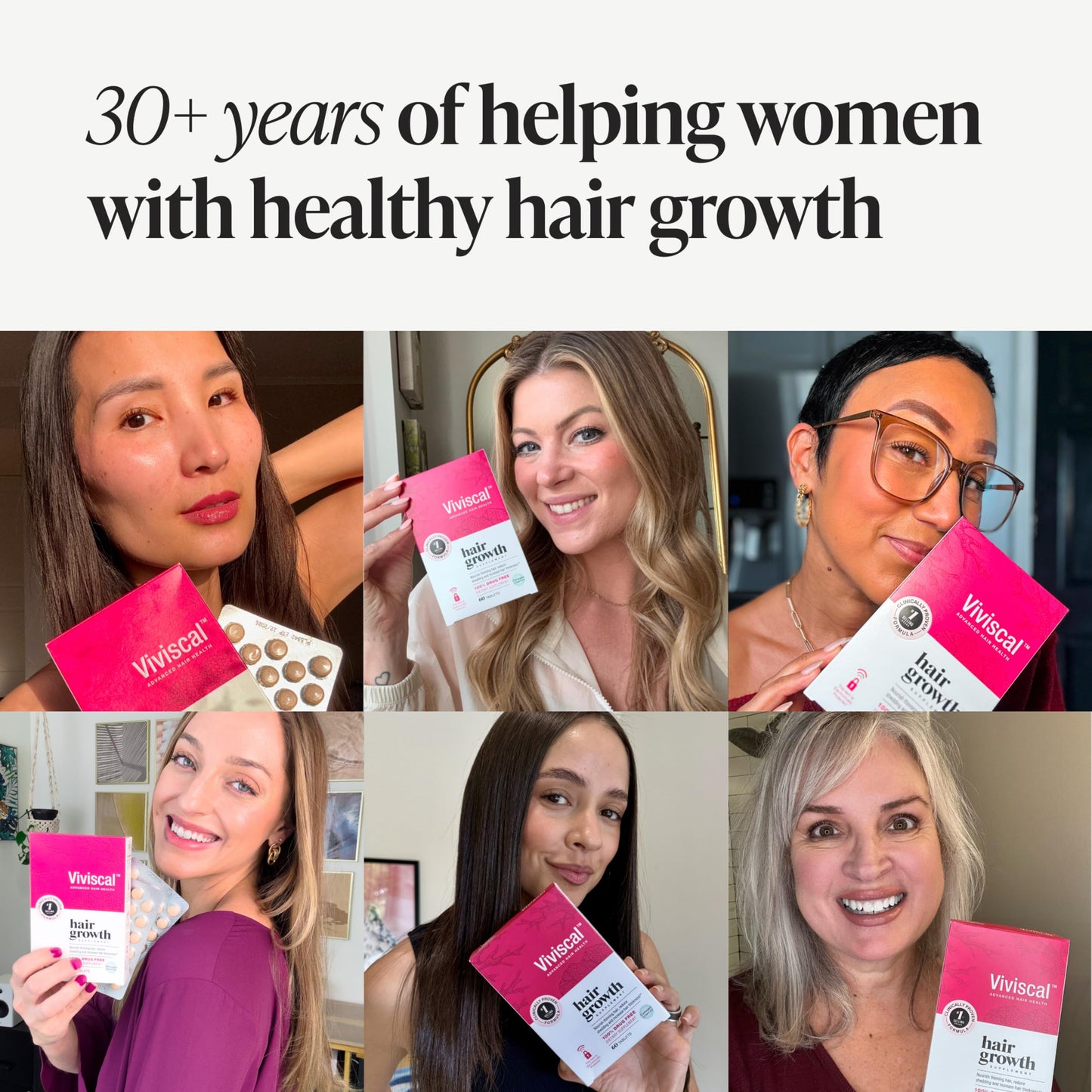 Viviscal Hair Growth Supplements For Women For Thicker, Fuller Hair, Nourishes Thinning & Loss, With Proprietary Collagen Complex, 60 Tablets, 1 Month Supply - Medaid International