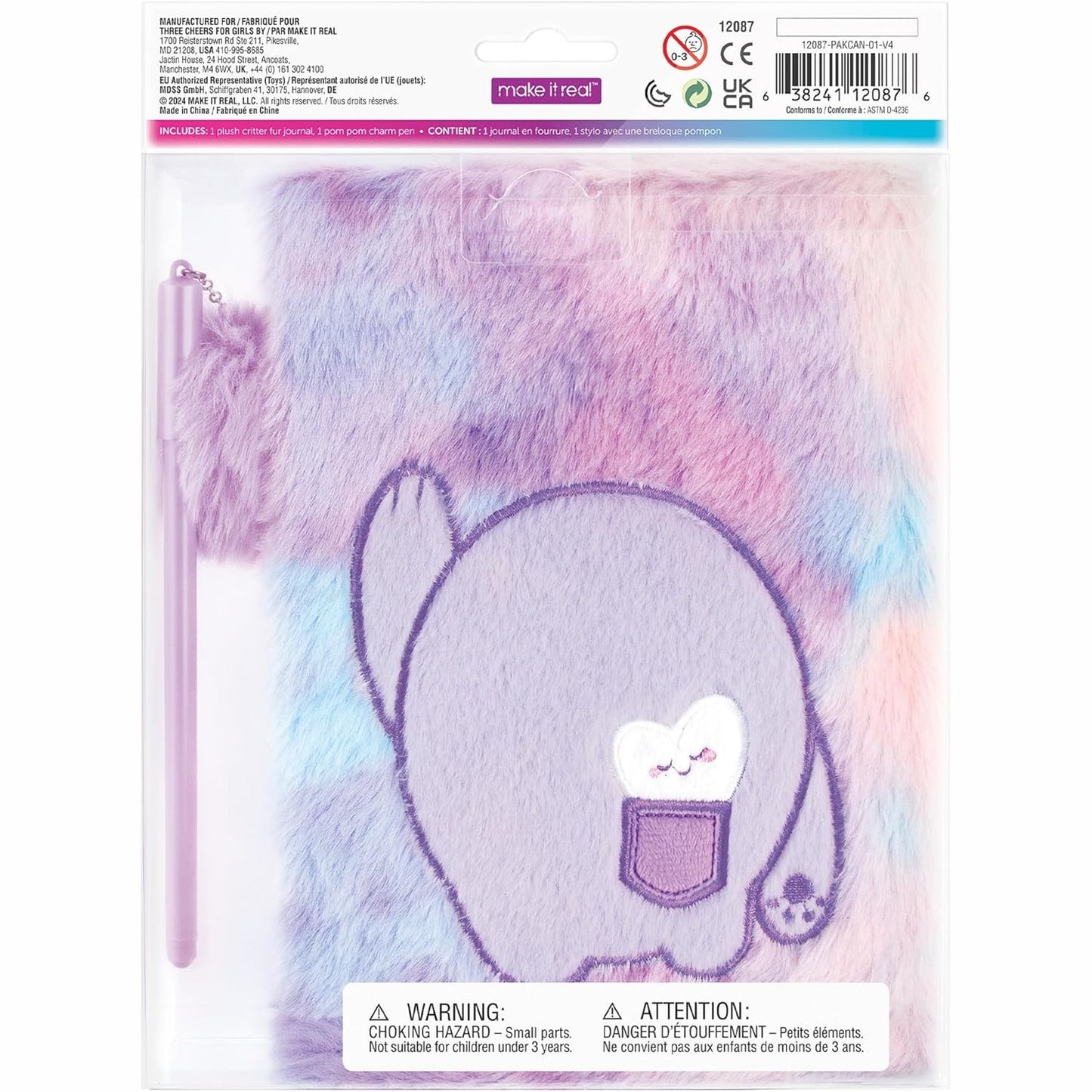 Imagination Land Wild Style Plush Journal & Pen - Medaid International