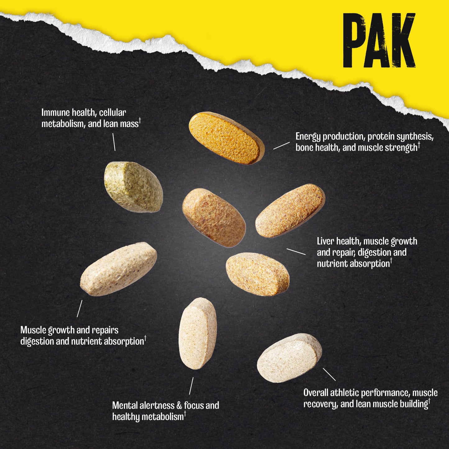 Animal Pak - Convenient Multivitamin for Men & Women Daily All-in-One Vitamin & Supplement Pack - Zinc, Vitamins C, B, D, Amino Acids, and Immune Support - Sports Nutrition Performance - 44 Count - Medaid International