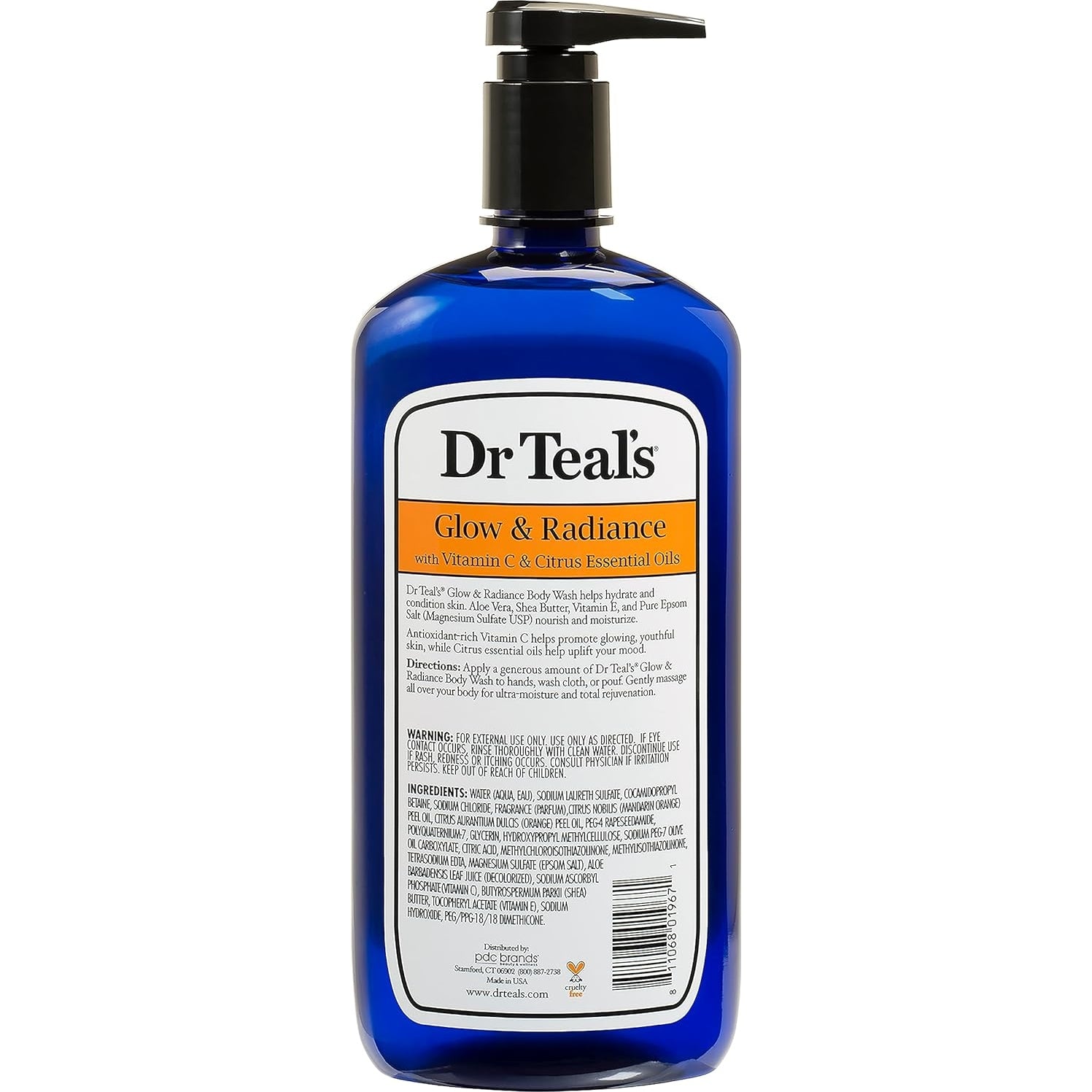 Dr. Teal's Epsom Salt Body Wash - Vitamin C and Citrus Oils, 710 ml - Medaid