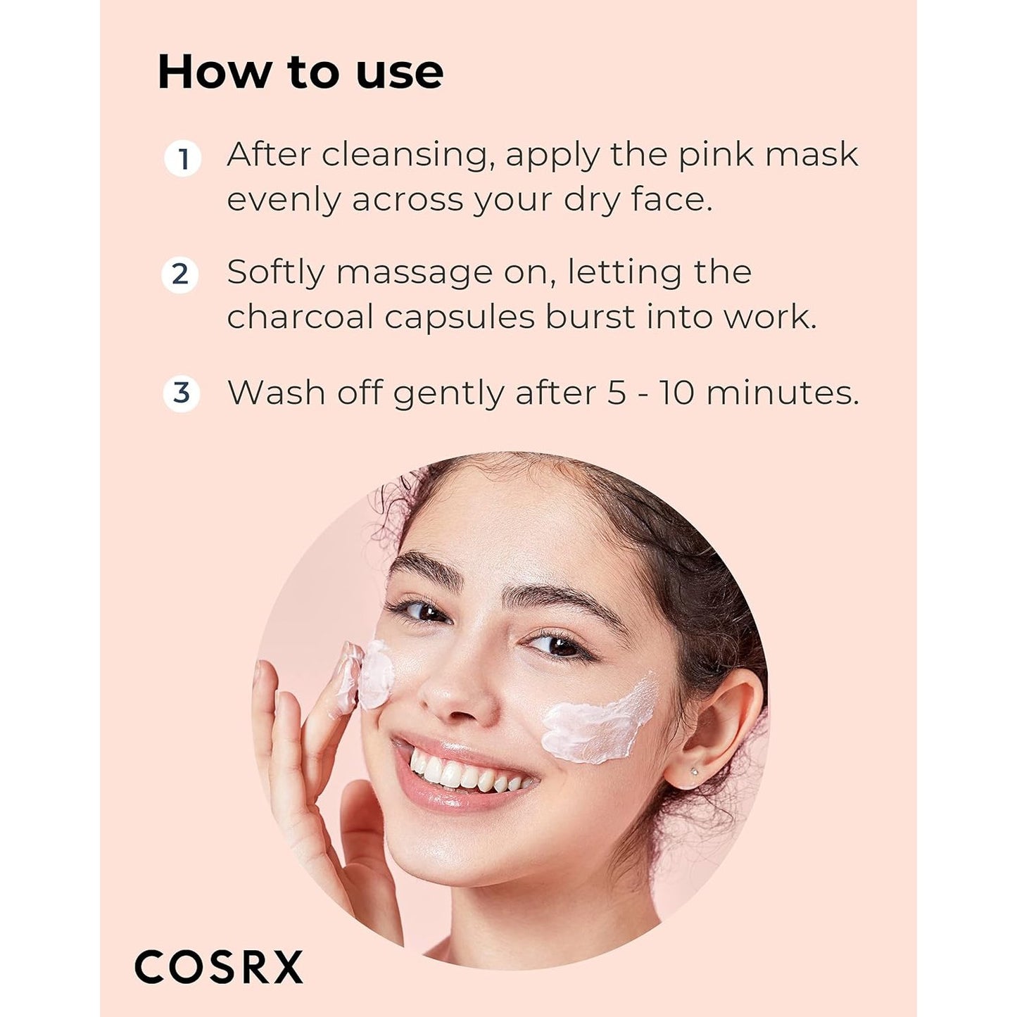 cosrx-poreless-clarifying-charcoal-mask-pink-110-g - Medaid