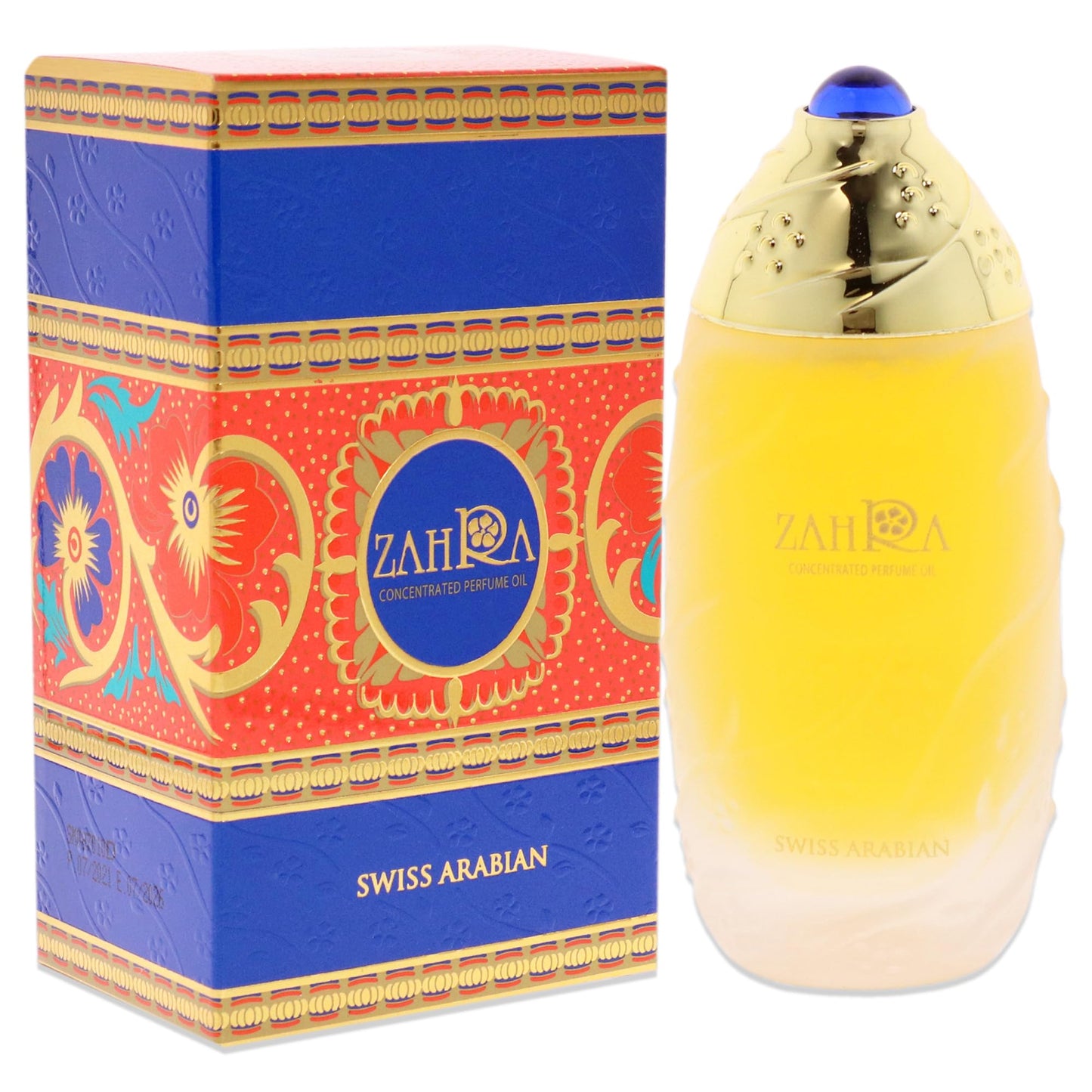 Swiss Arabian Zahra - Luxury Products From Dubai - Long Lasting And Addictive Personal Perfume Oil Fragrance - A Seductive Signature Aroma - 1 Oz - Medaid International