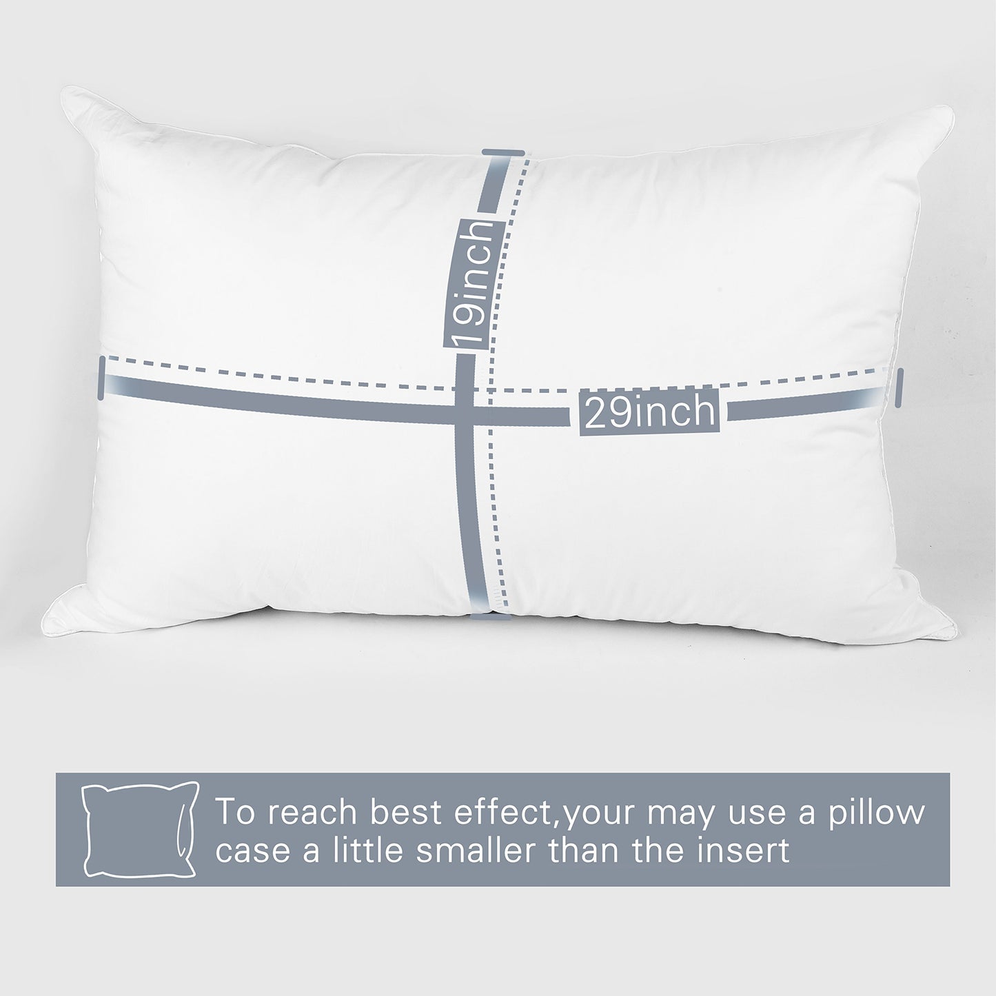 EDOW Luxury Soft Pillows for Sleeping, Fluffy Down Alternative Polyester Fiber Filled Pillow, Home&Hotel-Collection, Machine Washable - Medaid International